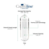 Capsuline Carthame Capsules végétariennes vides taille 0 - Colorant naturel jaune/jaune - Sans TiO2 - 1 000 pièces - 1000