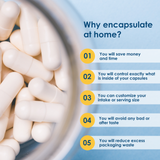 Capsules de gélatine vides de taille 00 transparentes par Capsuline - 500 unités - 500