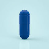 Colored Gelatin Capsules Size 0 Blue/Blue (Box of 100,000) - Blue