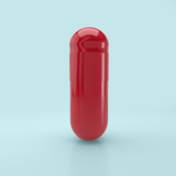 Cápsulas vegetarianas vacías de color tamaño 1 de Capsuline - Rojo/Rojo (Caja de 125.000) - Rojo