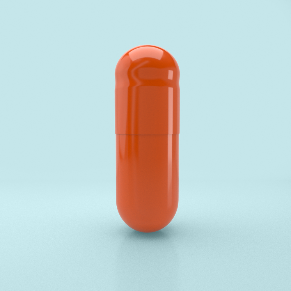 Orange Flavored Gelatin Capsules Size 00 Orange/Orange (Box of 75,000) - Orange