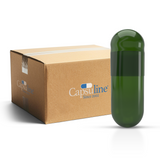 Capsuline Chlorophyll Empty Vegetarian Capsules Size 0 - Green/Green - TiO2-Free (Box of 100,000)