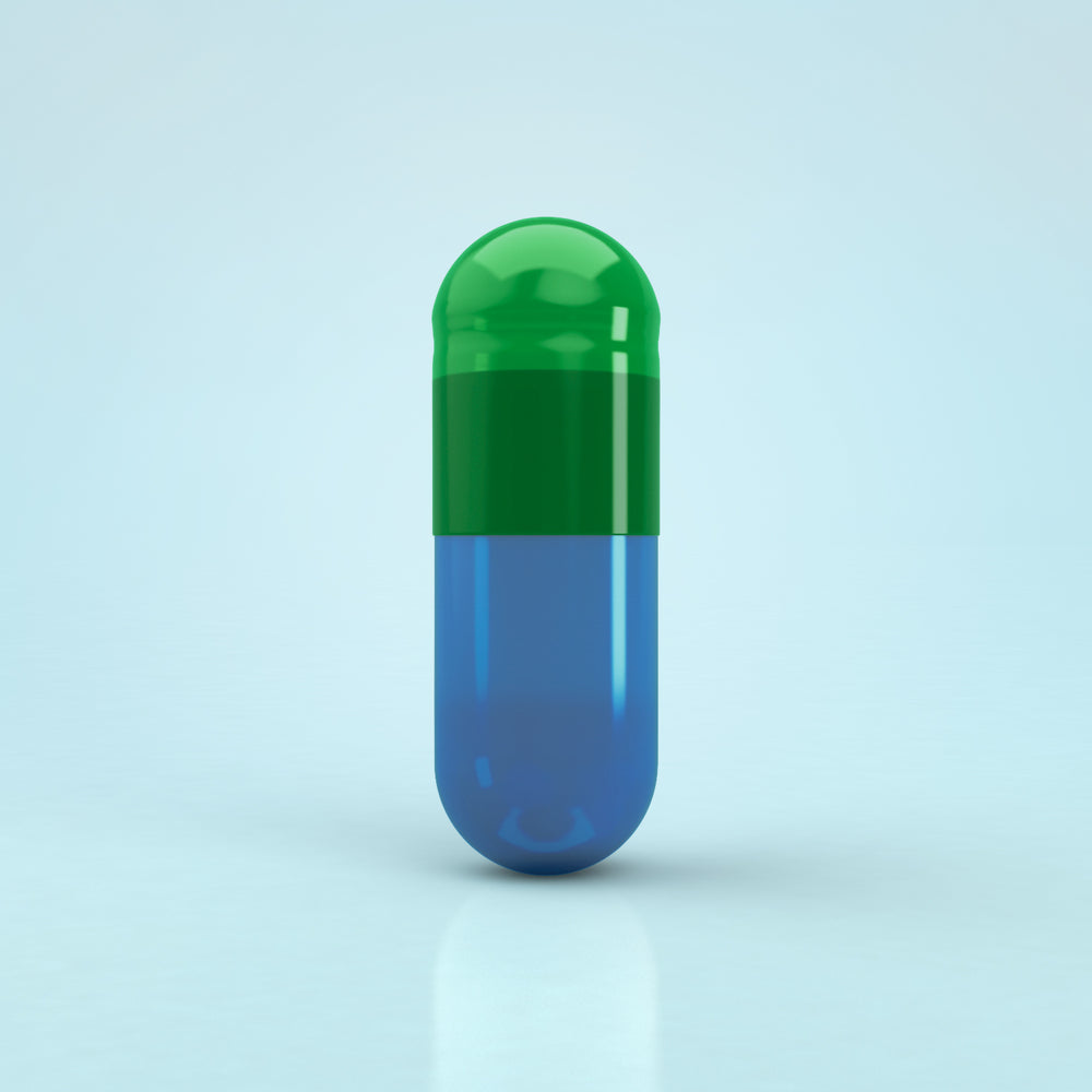 Capsule di gelatina colorata misura 3 verde/blu (scatola da 200.000) - Verde/blu
