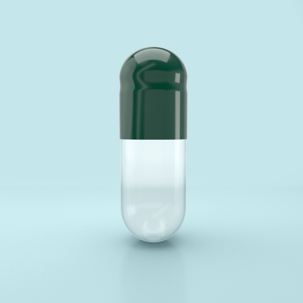 Cápsulas de gelatina coloreada tamaño 0 verde/transparente (caja de 100.000) - verde/transparente