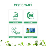 Capsuline Carbonate de Calcium Colorant Capsules Végétariennes Vides Taille 00 - Blanc/Blanc - Sans TiO2 - 5 000 pièces - 5000
