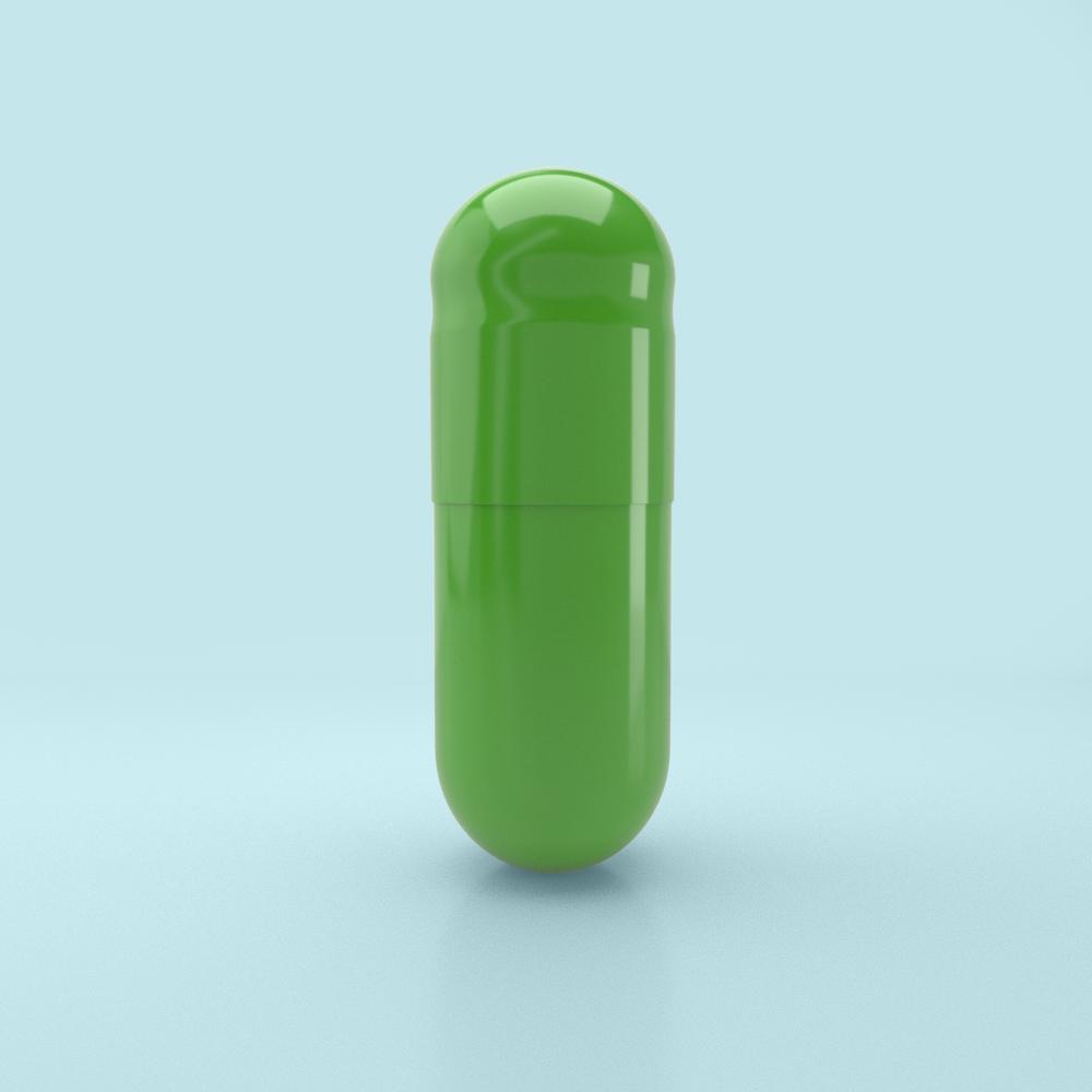 Lime Flavored Gelatin Capsules Size 00 Light Green/Light Green (Box of 75,000) - Lime