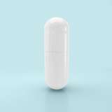 Colored Vegetarian Acid Resistant Empty Capsules Size 00 White/White (Box of 75,000) - White