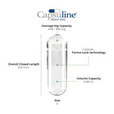 Capsuline Spiruline Colorant naturel Capsules végétariennes vides Taille 00 - Bleu/Bleu - Sans TiO2 - 50 000 unités - 50 000