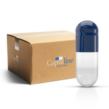 Capsule di gelatina colorata misura 3 blu/trasparente (scatola da 200.000) - Blu/trasparente