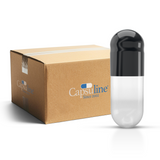 Capsules de gélatine colorées taille 4 noir/transparent (boîte de 250 000) - Noir/transparent