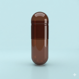 Capsuline Brown Carrot Colorante natural Cápsulas vegetarianas vacías Tamaño 1 - Marrón/Marrón - Sin TiO2 (Caja de 125.000)
