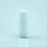 Farbige, leere vegetarische Kapseln der Größe 0 von Capsuline – Blau/Blau (Box mit 100.000 Stück) – Hellblau