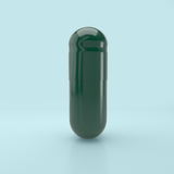 Colored Gelatin Capsules Size 0 Green/Green (Box of 100,000) - Green