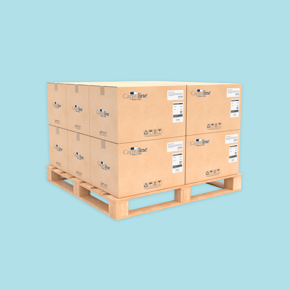 Cápsulas de gelatina transparentes separadas tamaño 00 (caja de 75.000) SÓLO TAPAS