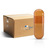 Capsuline Caramel Natural Colorant Empty Vegetarian Capsules Size 00 - Brown/Brown- TiO2-Free (Box of 75,000)