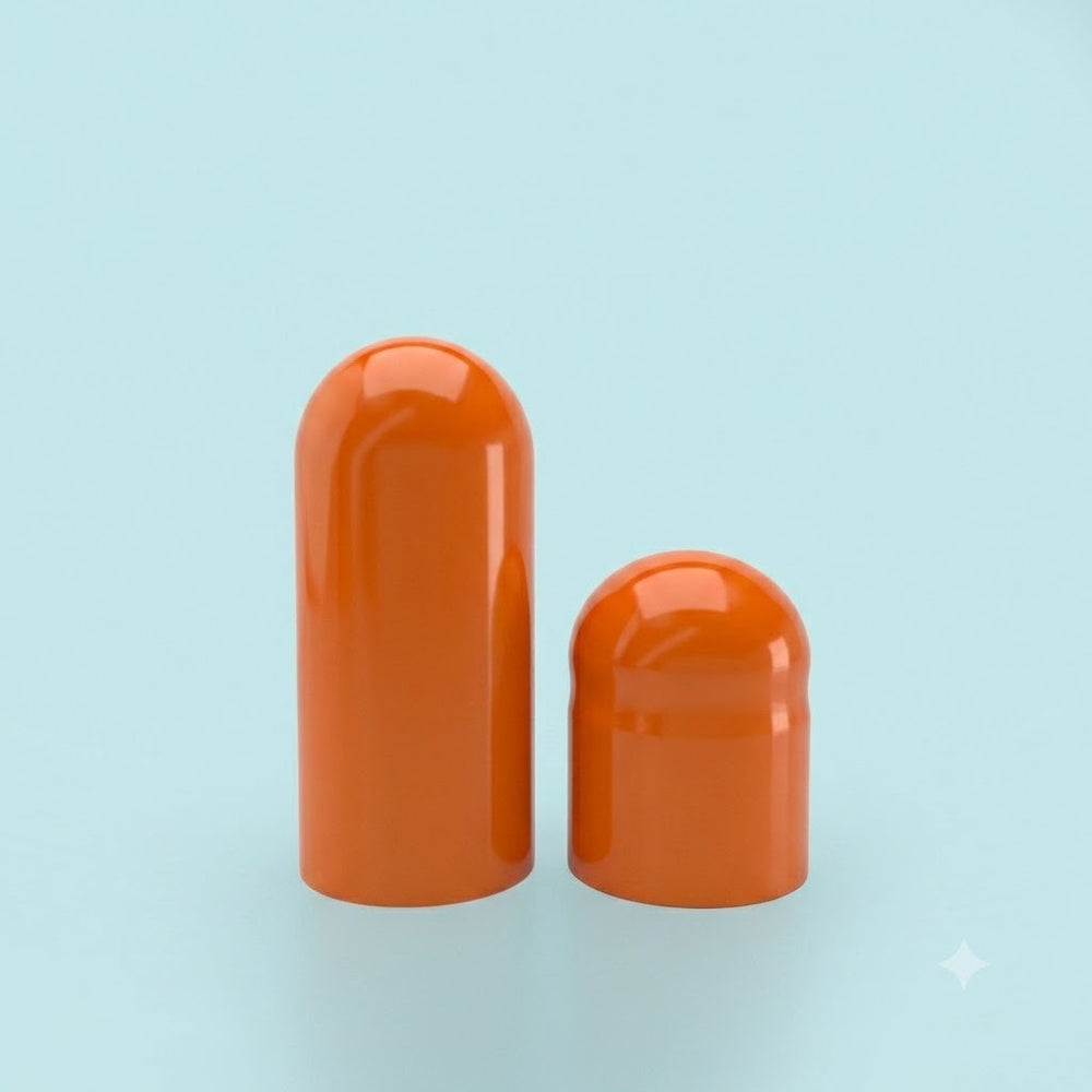 Colored Gelatin Capsules Size 0 Orange/Orange (Box of 100,000) - Orange
