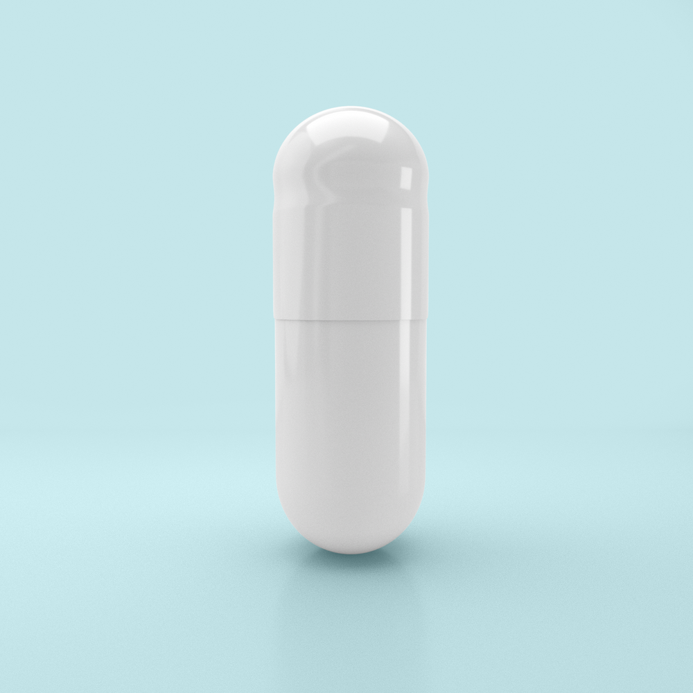 Capsuline Taille 00 Capsules vides végétariennes à libération retardée - Blanc/Blanc - Boîte de 70 000 unités