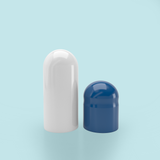 Capsule di gelatina colorata misura 1 blu/bianco (scatola da 125.000) - Blu/bianco
