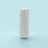 Cápsulas vegetarianas vacías de color tamaño 1 de Capsuline - Blanco/Blanco (Caja de 125.000) - Blanco