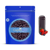 Cápsulas de gelatina con sabor a bayas tamaño 0 morado/morado - 1000 unidades - 1000