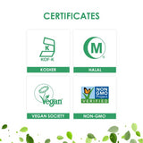 Sin dióxido de titanio (TiO2) - Cápsulas vegetarianas de colores de carbonato de calcio tamaño 00 - Blanco/Blanco - 1000 unidades - 1000