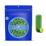 Capsules de gélatine aromatisées au citron vert Taille 0 Vert clair/Vert clair - 100 unités - 100