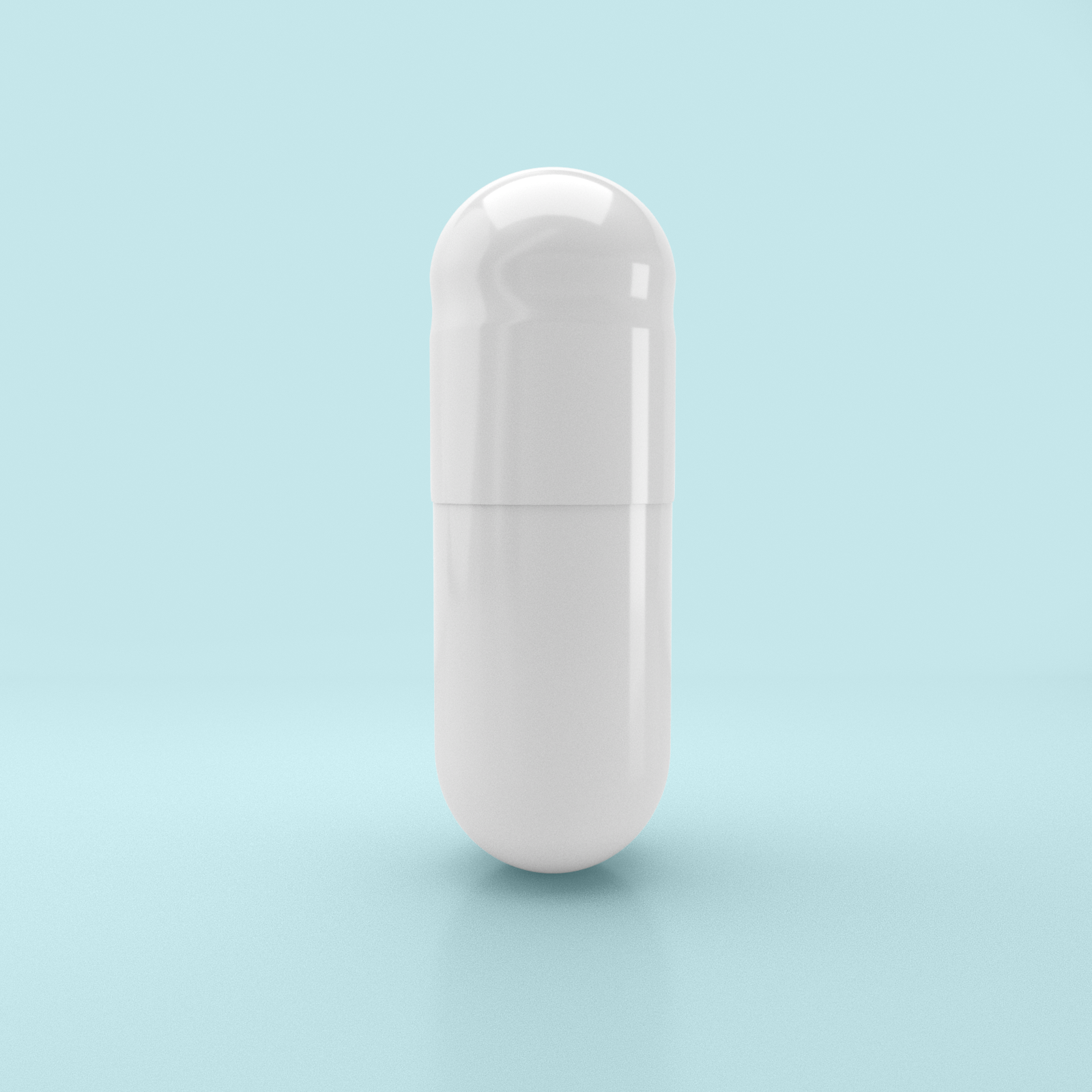 Capsules de gélatine colorées taille 00 blanc/blanc (boîte de 75 000) - Blanc