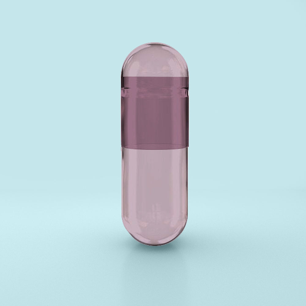 Capsuline Rote Karotte, natürlicher Farbstoff, leere vegetarische Kapseln, Größe 0 – Lila/Violett – TiO2 – frei (Box mit 100.000 Stück)