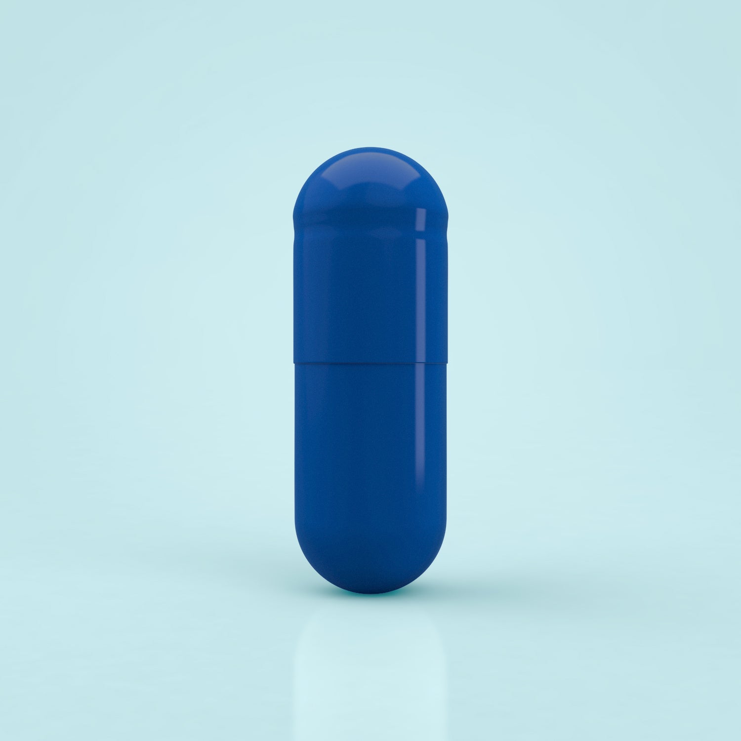 Colored Gelatin Capsules Size 0 Blue/Blue (Box of 100,000) - Blue