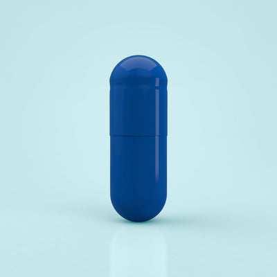 Colored Gelatin Capsules Size 00 Blue/Blue (Box of 75,000) - NEW