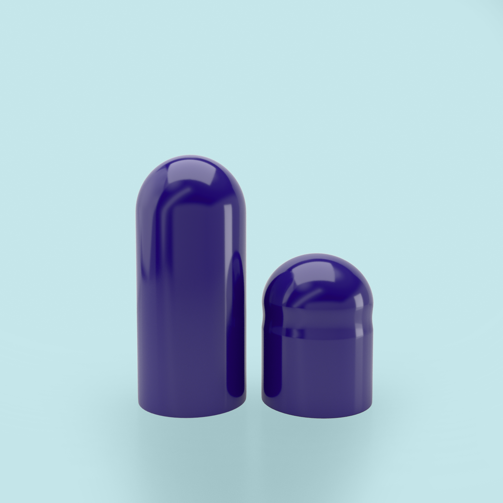 Capsules de gélatine colorées taille 00 violet/violet (boîte de 75 000) - Violet
