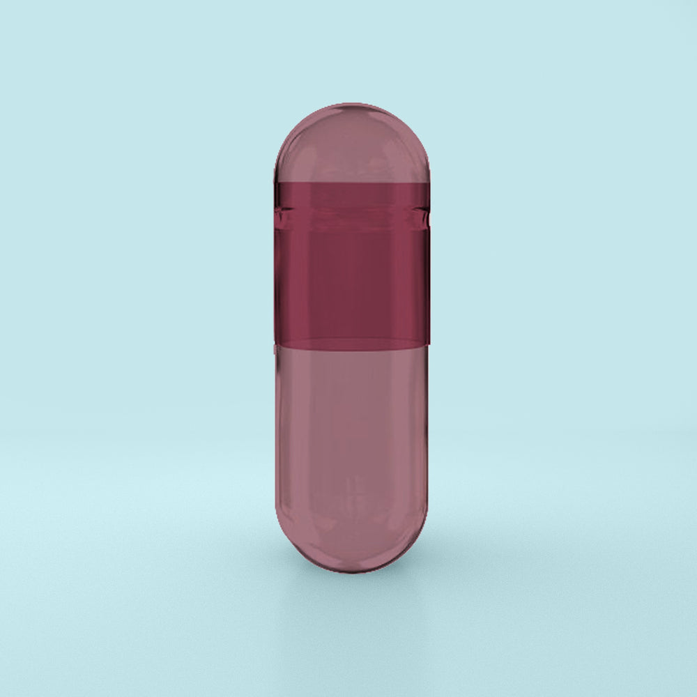 Capsuline Capsule Vegetariane Vuote Con Colorante Naturale Viola Carota Misura 00 – Viola/Viola – TiO2 – Senza (scatola da 75.000)