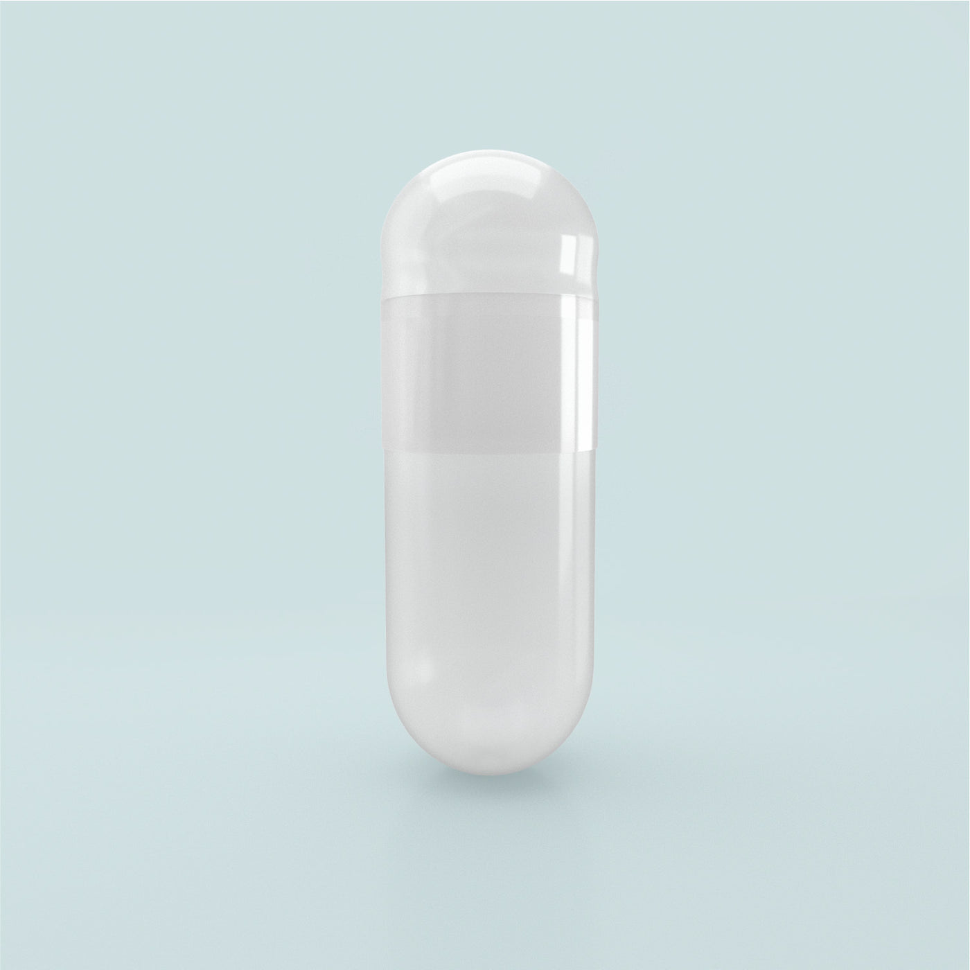 Titanium Dioxide (TiO2) Free - Calcium Carbonate Colored Vegetarian Capsules Size 0 - White/White - (Box of 100,000) - White