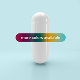 Colored Size 1 Empty Vegetarian Capsules by Capsuline - White/White (Box of 125,000) - White