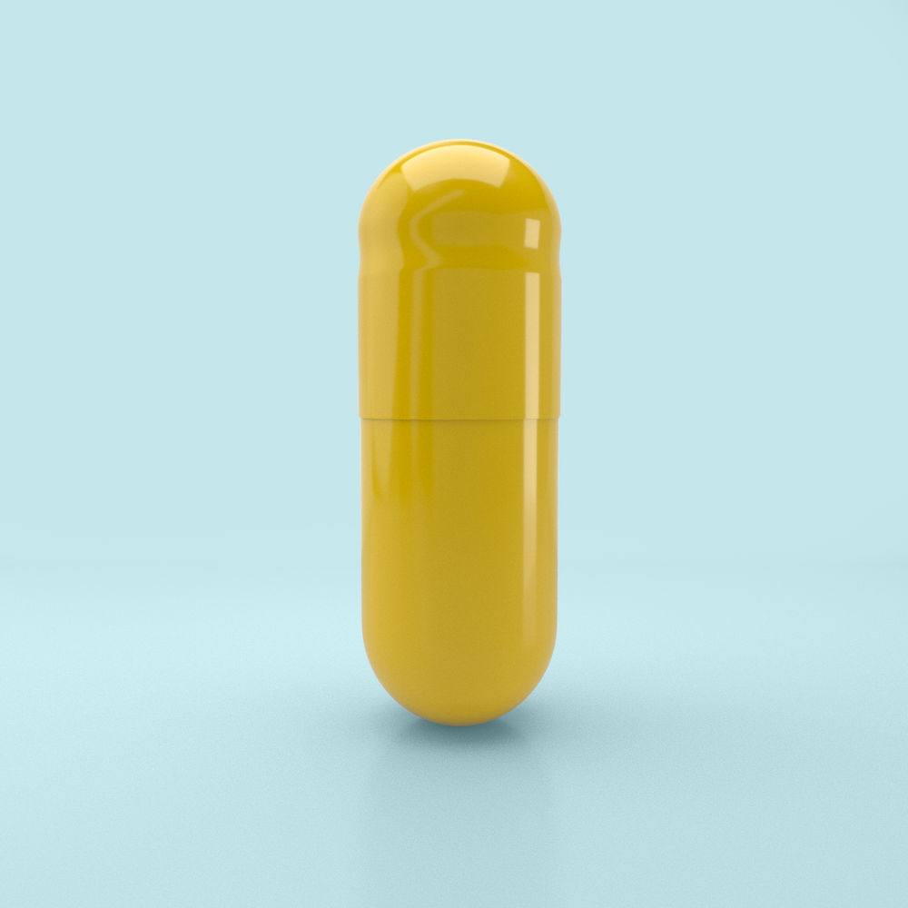 Capsules de gélatine colorées taille 3 jaune/jaune (boîte de 200 000) - Jaune