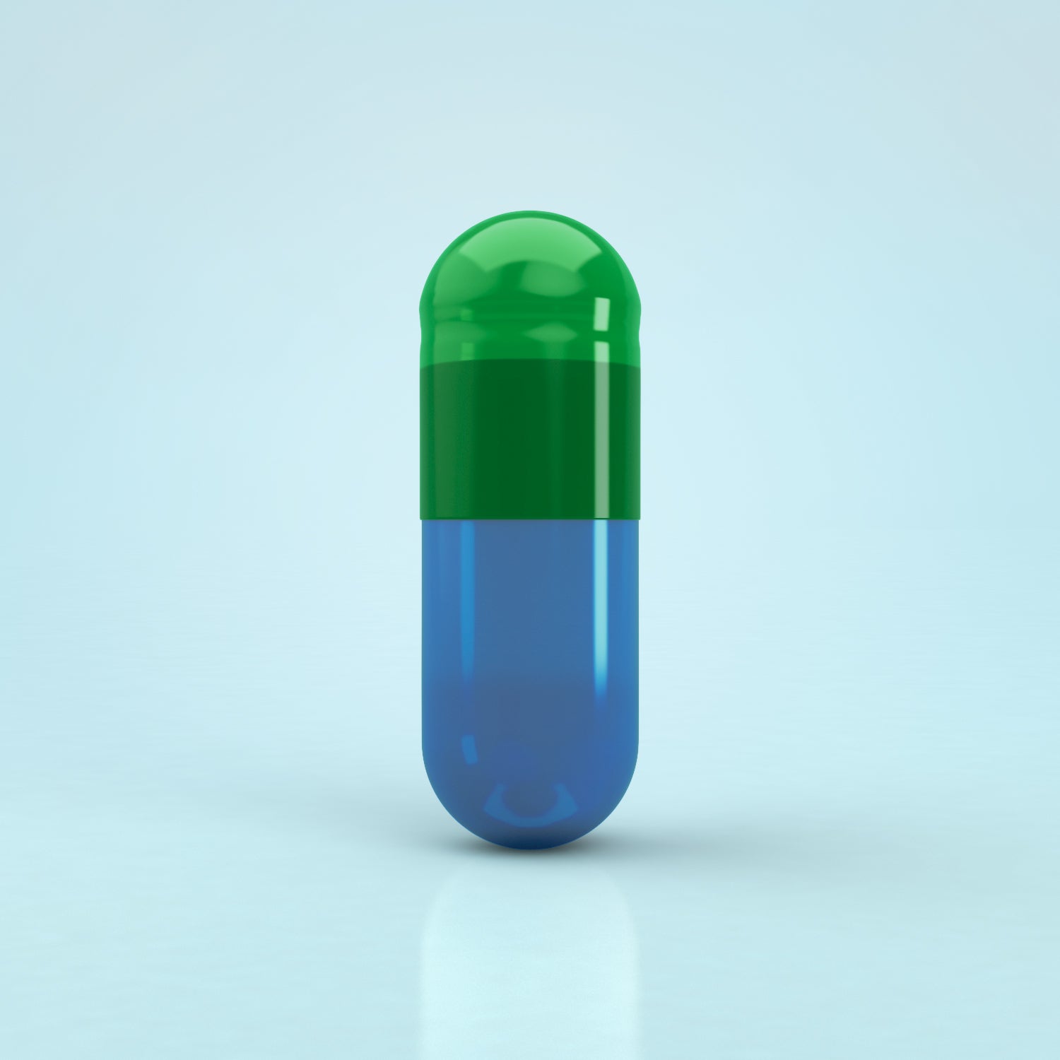 Gélules de Gélatine Colorées Taille 3 Vert/Bleu (Boîte de 200 000) - Vert/Bleu