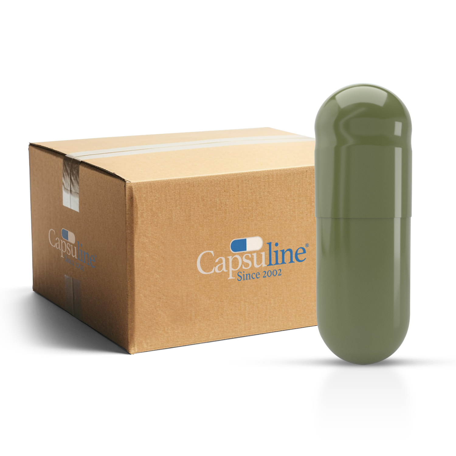 Capsules de gélatine colorées taille 3 vert/vert (boîte de 200 000) - Vert