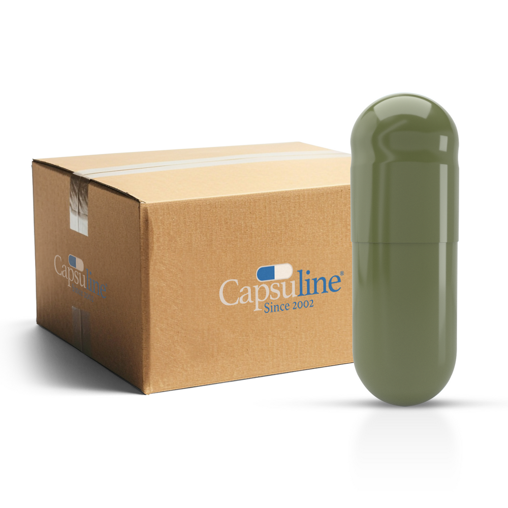 Capsules de gélatine colorées taille 3 vert/vert (boîte de 200 000) - Vert