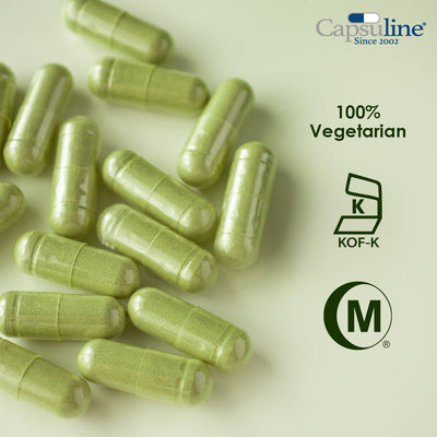 Clear Size 0 Vegetarian Delayed Release Capsules by Capsuline