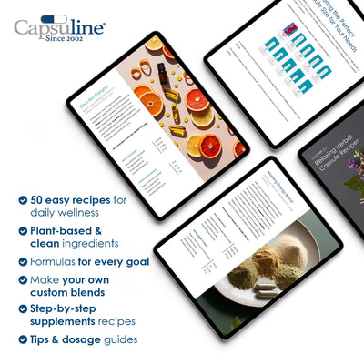 Capsuline’s Recipe Book: 50 DIY Supplements for Everyday Wellness