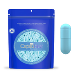 Capsules végétariennes vides colorées taille 00 par Capsuline - Bleu aqua 1000 unités - 1000