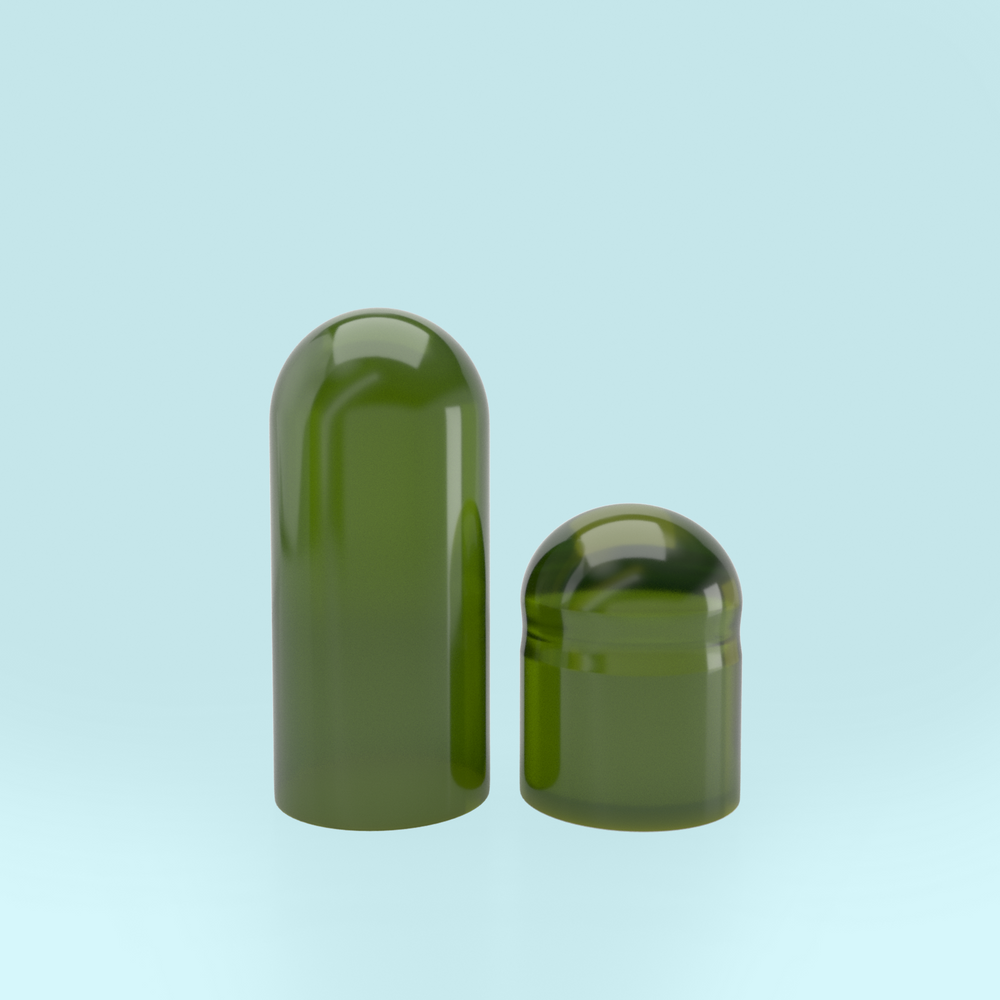 Colored Size 1 Empty Vegetarian Capsules by Capsuline - White/White (Box of 125,000) - White