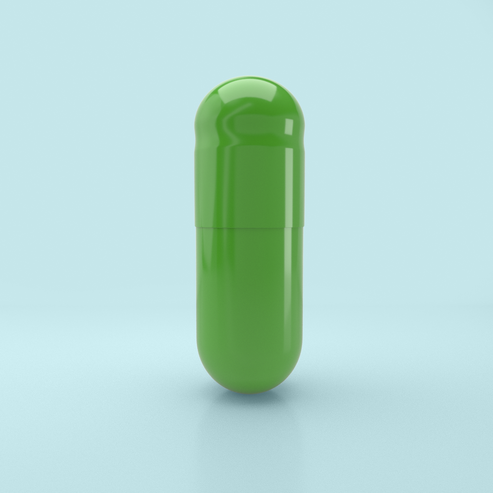 Capsules de gélatine aromatisées au citron vert Taille 0 Vert clair/Vert clair - 100 unités - 100