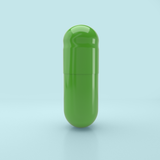 Capsules de gélatine aromatisées au citron vert Taille 0 Vert clair/Vert clair - 100 unités - 100