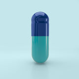 Gélules de Gélatine Colorées Taille 00 Bleu/Vert (Boîte de 75 000) - Bleu/Vert