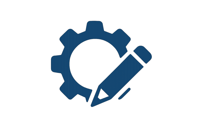 Customization icon in color 094B7B
