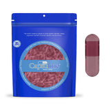 Sans dioxyde de titane (TiO2) – Capsules végétariennes de couleur carotte violette, taille 00 – Violet – 1000 unités – 1000