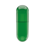 Capsuline Chlorophyll Empty Vegetarian Capsules Size 0  - Green/Green - TiO2-Free (Box of 100,000)