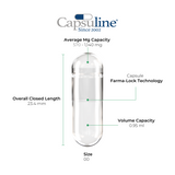 Capsules de gélatine vides de taille 00 transparentes par Capsuline - 500 unités - 500