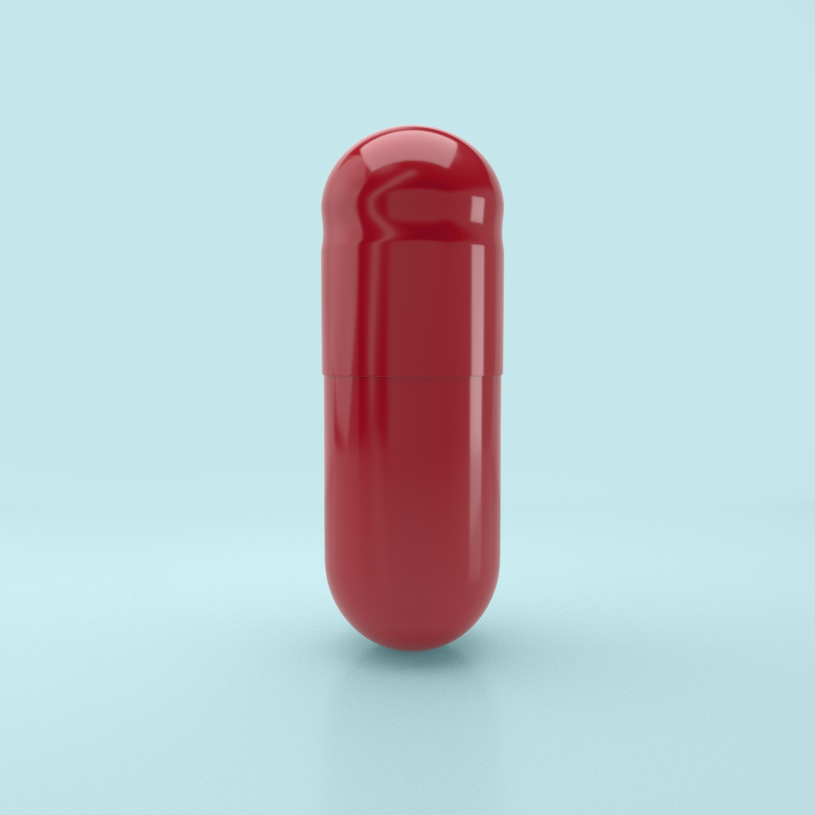 Colored Gelatin Capsules Size 0 - Red/Red (Box of 100,000) - Red